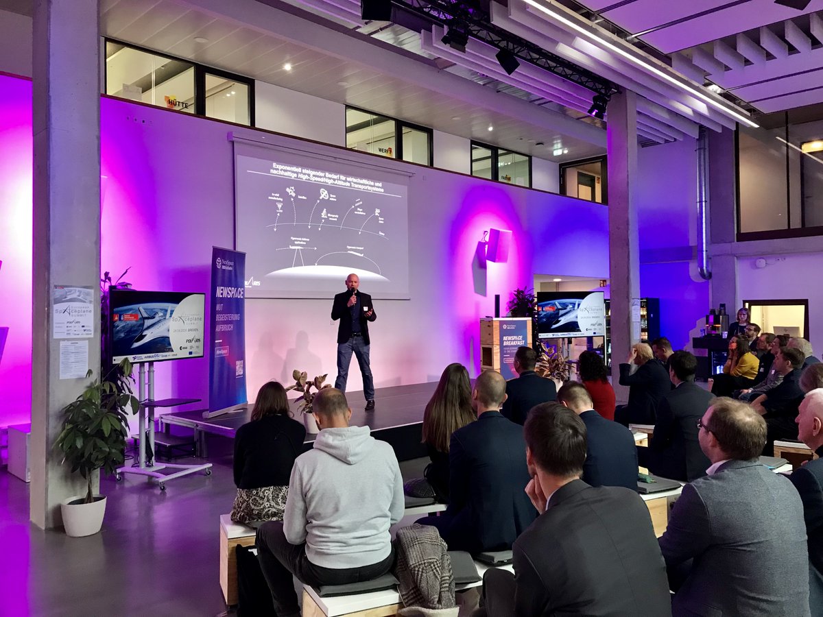 #throwback 👉🏻 gestern, 24.04.:  1. "European Space Plane Summit". Am Nachmittag sprachen u.a.: General Michael Traut (Commander of German Space Command), Nicola Winter Winter (ESA Reserve Astronautin) Alexander Kopp (CEO &amp; CTO of POLARIS Spaceplanes) #bremencitiesofaerospace