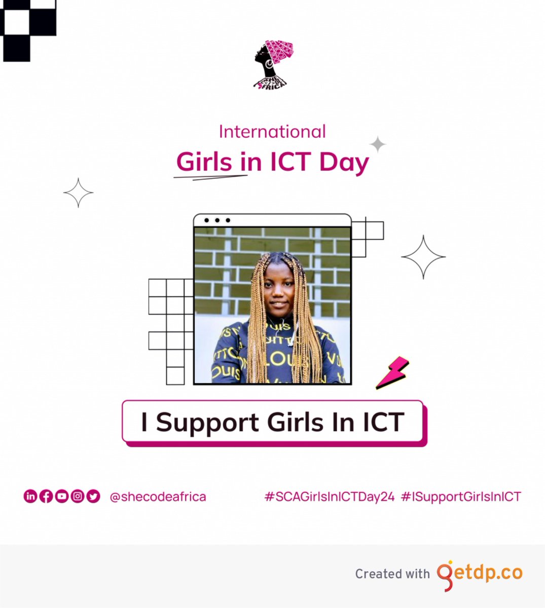 Today, we celebrate the International Day of Girls in ICT😊, recognizing the importance of empowering girls and young women in the field of ICT.🤗
Let's break barriers, inspire and create a more inclusive digital future.
@SheCodeAfrica
#GirlsinICTDay