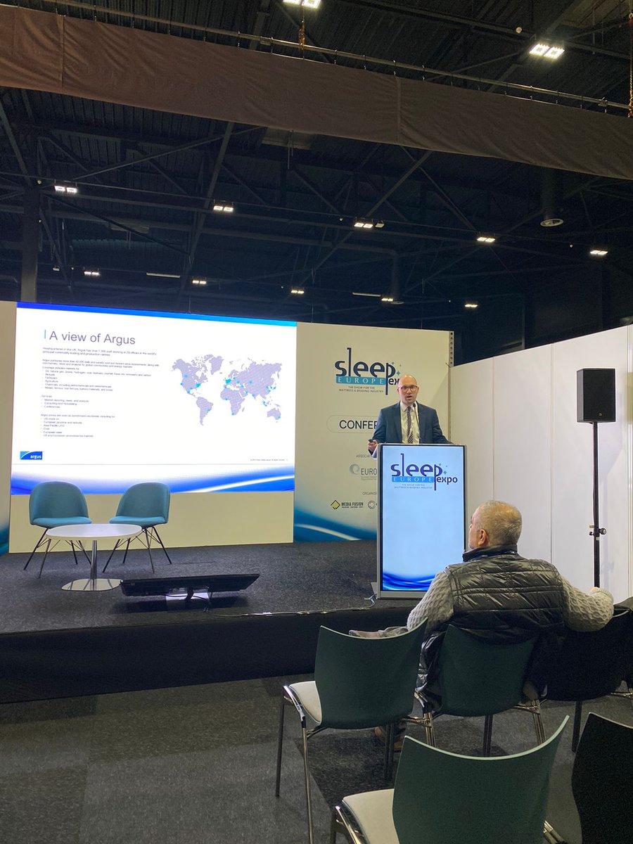 SleepExpo_EU's tweet photo. In the second presentation of the #SleepExpoEuropeConference, #JamesElliott, Business Development Manager at #ArgusMedia, delved into the topic of raw materials for bedding.

On-site registrations are open!

#SleepExpoEurope #Day3 #Innovation #LastDayToVisit #conference https://t.co/nFZ9PSSkQj