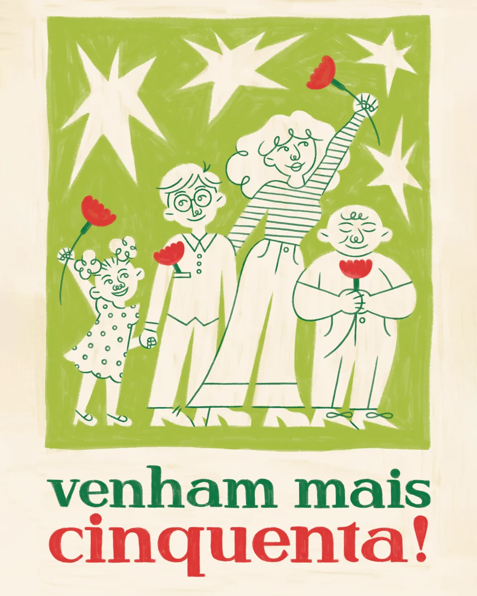 Venham mais cinquenta!