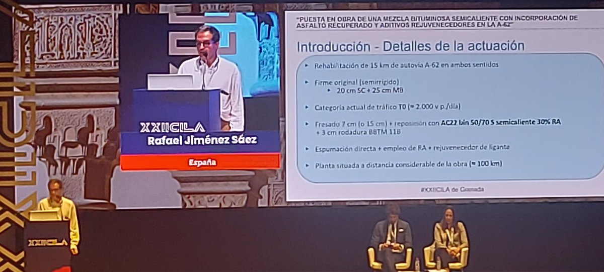 javloma's tweet photo. Experiencia realizada en la obra A62 del MITMA por @PADECASA fabricando mezclas bituminosas con el 30% de fresado con espuma de betun #XXIICILA https://t.co/lZQo2RtPrF