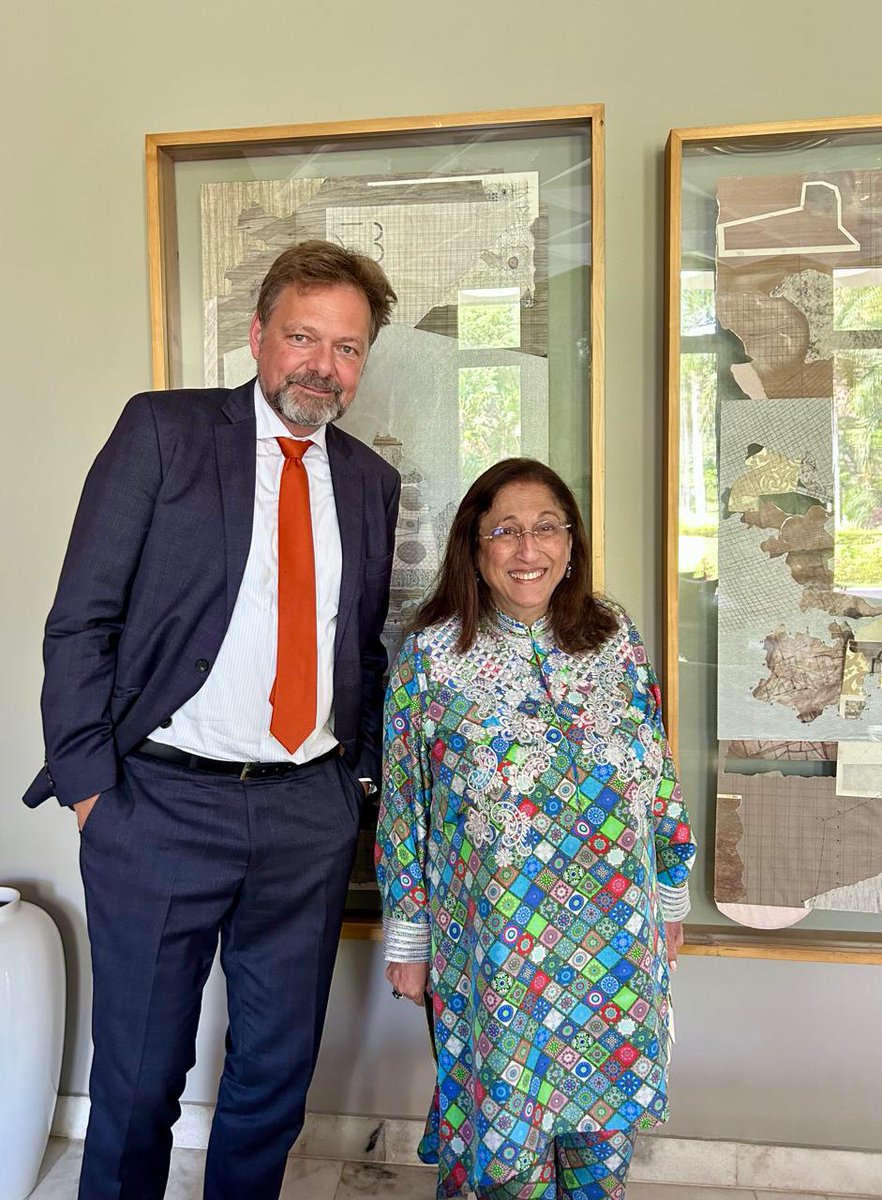 Delighted to meet Kiran Nadar, founder of 🇮🇳’s first private museum & one of the country’s most important collectors & philanthropists. Great pleasure to discuss arts & society here & worldwide. Later this year, @GermanyinIndia will show an exciting exhibition at @KNMAIndia.