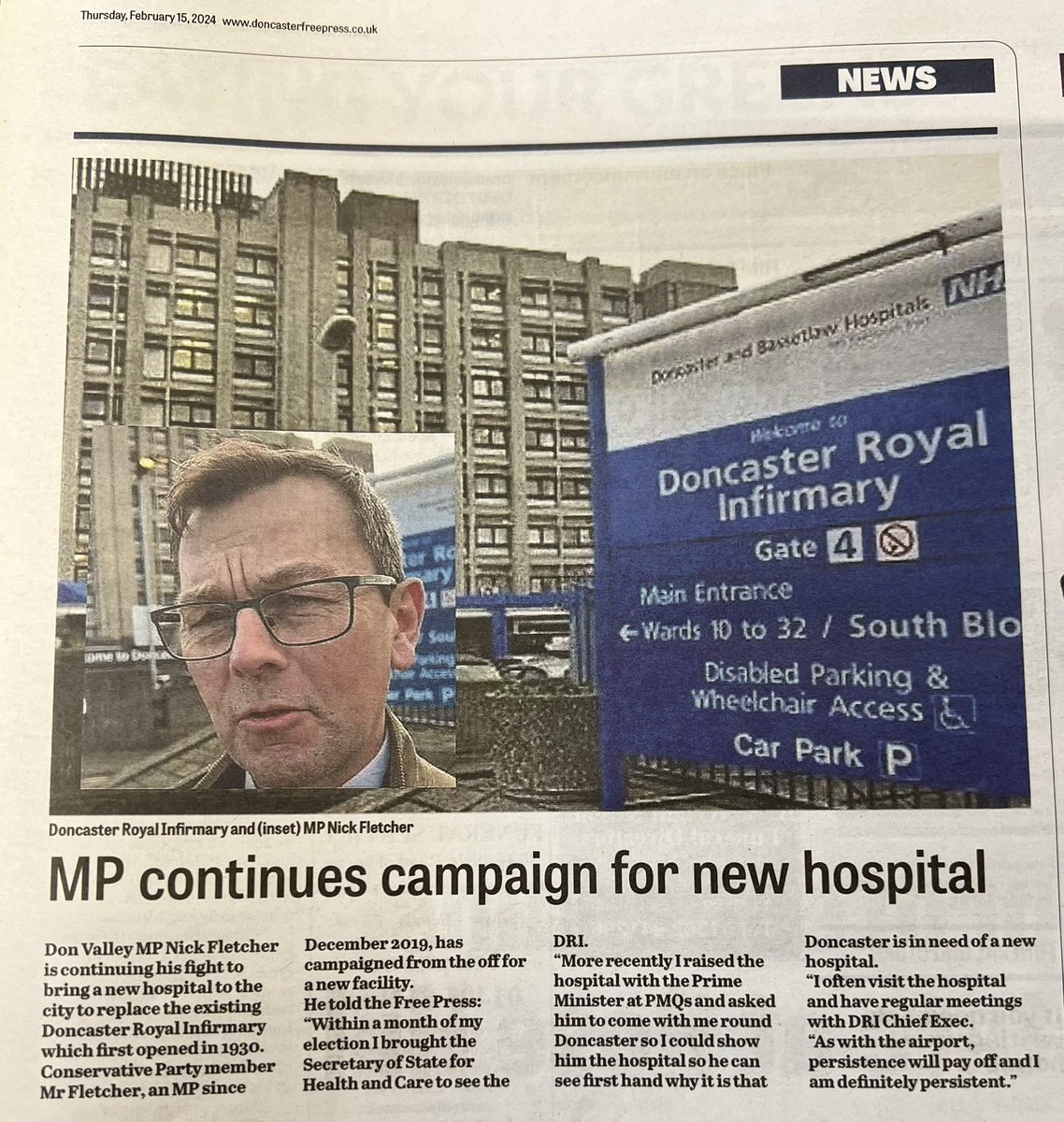 HOSPITAL CAR PARKING Do you agree with me that we need more car parking at the DRI? I want to see a new multi-storey car park on the hospital grounds sooner than later. Do I have your support? At my last meeting with the Chief Exec Richard Parker at the DRI, I raised yet…