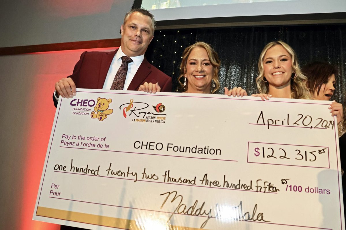 What a year! ✨🦋

The 15th Annual Gala was definitely one for the books!

We are happy to announce that our donation to <a href="/RNeilsonCH/">Roger Neilson Children's Hospice</a> this year is $122,315.85

Thank you to everyone who helped make this possible!

#maddysgala #rogerneilsonchildrenshospice #community #fundraising