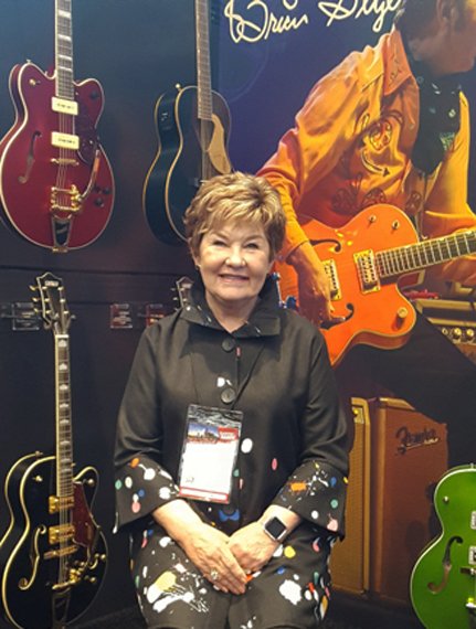 celebrating dinah's 45th year with #gretsch today. #happyanniversary & thanks for all you do for the company, family & music education.