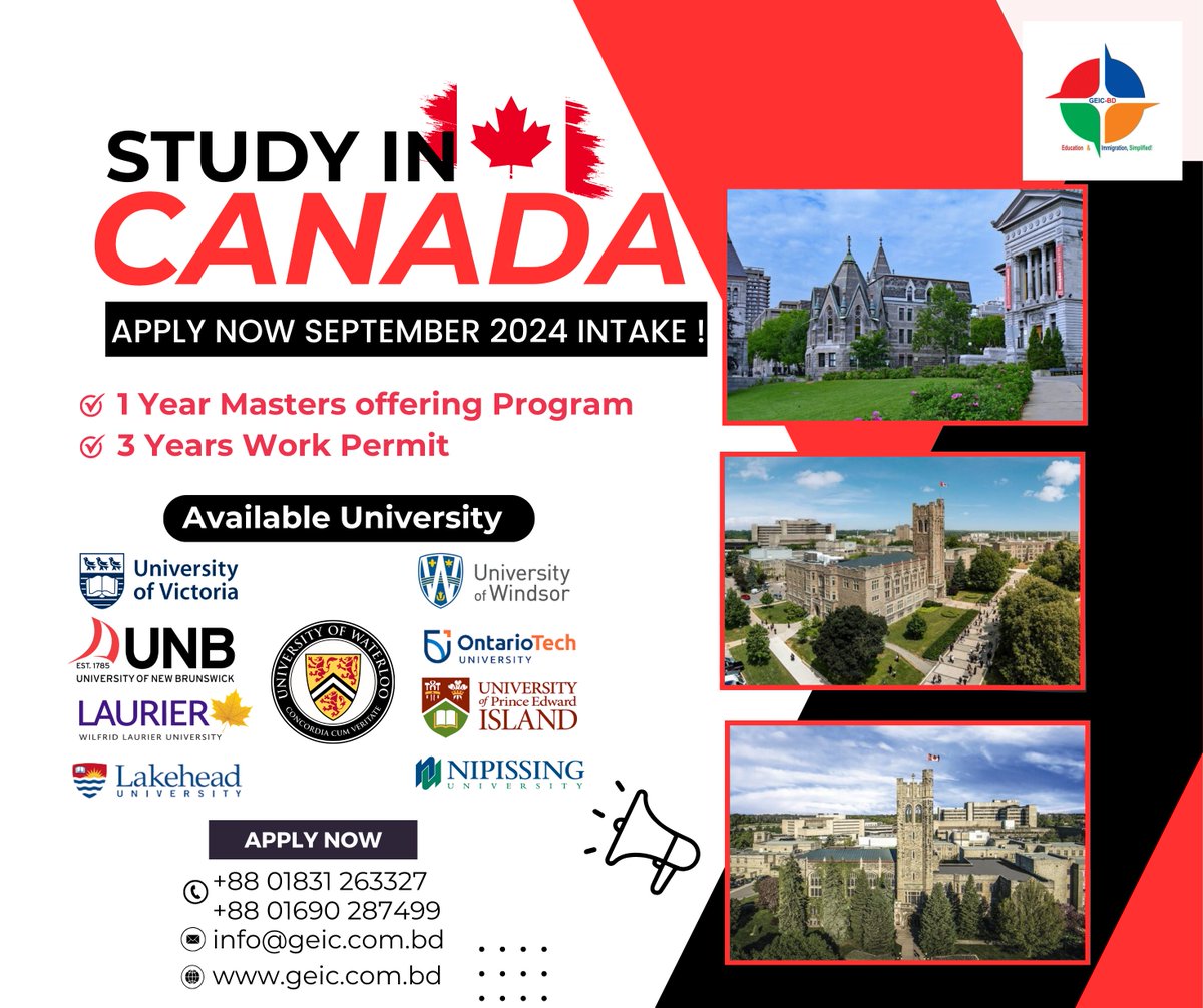 ' Study in Canada ' With top ranked university in Canada for master’s program. #study #studyabroad #studyabroadlife #studymotivation #studyincanada #studyinCANADA2024 #studyincanada🇨🇦 #studyincanadanow