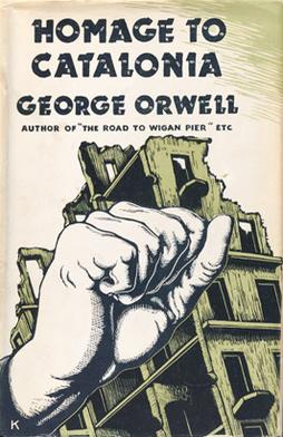 Today, on 25 April 1938, George Orwell's Homage to Catalonia was published, a year minus a day after his arrival in Barcelona following his first stint on the Aragón front.