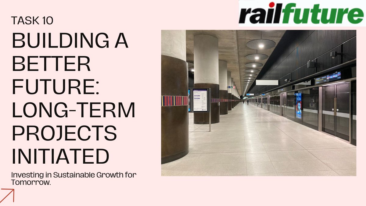 Our Manifesto for Rail in London; Day 10 & task 10:  Longer term infrastructure projects initiated (Elizabeth Line and Croydon tram extensions, Crossrail 2 & 3)

Read on at: railfuture.org.uk/display3647