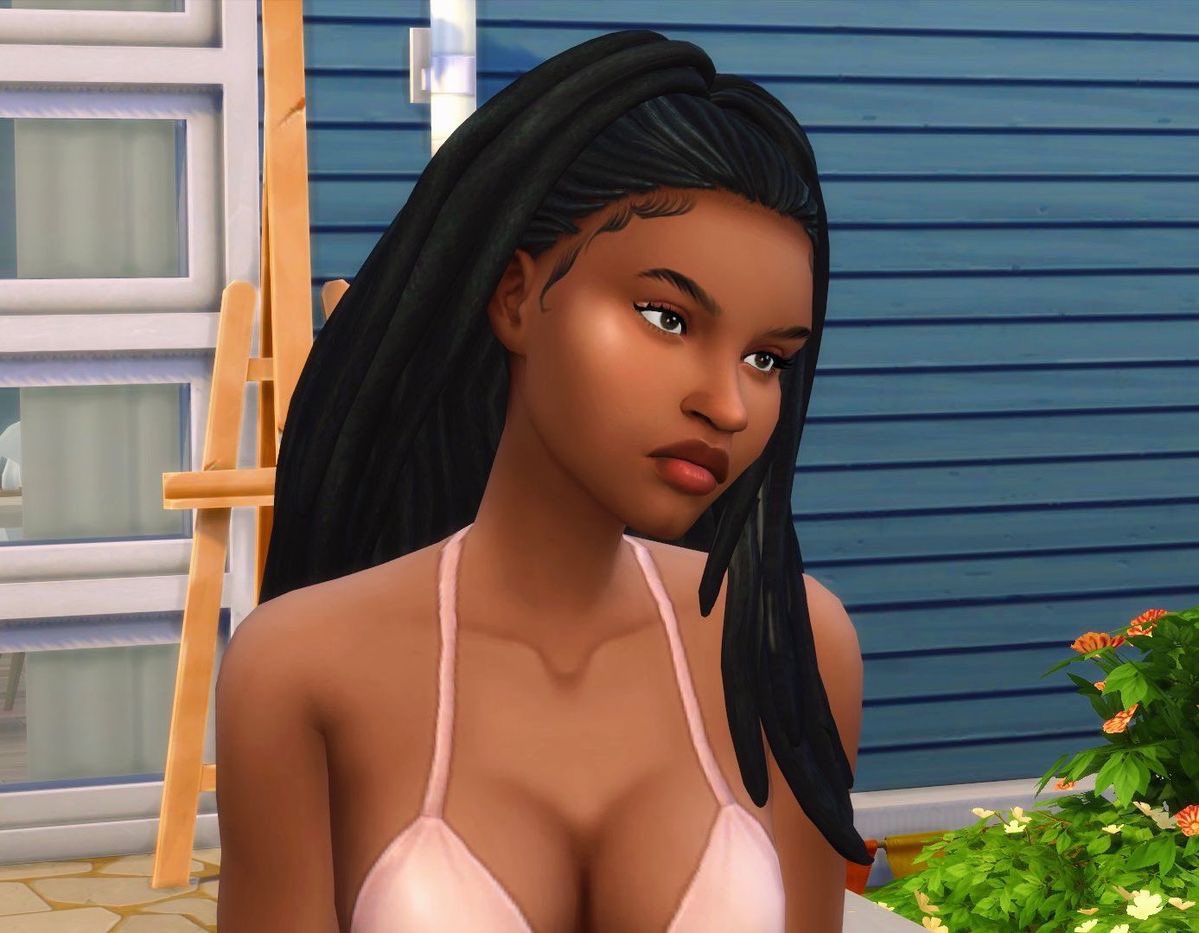 Young Mikky😍 Legit her SKIN IS SKINNING TOO😭🔥 #ShowUsYourSims