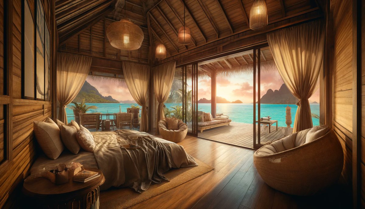 Though the scenes are varied, I simply imagine living in a house like this, drinking coffee while gazing at the view, taking a bath at dusk, and sleeping in a bedroom like this🤭❤️