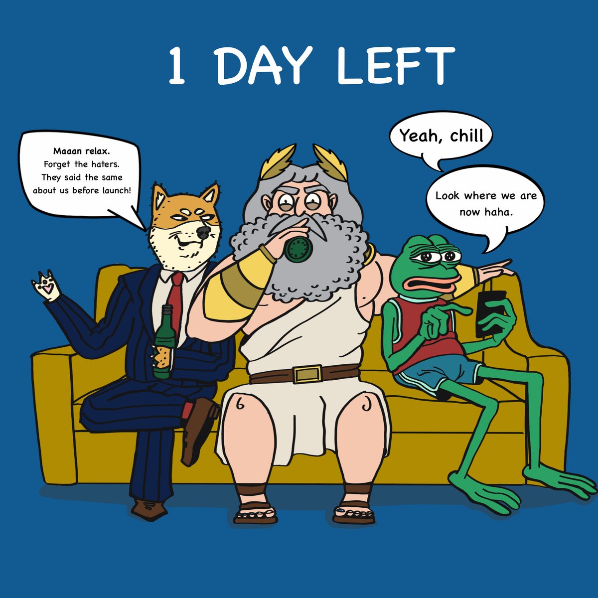SolvationCoin's tweet photo. $SOLV God sweating bullets on the couch as Solana's price takes a dip. With the presale ending tomorrow, there is just 1 day left.
https://t.co/41wAV7EvyH ποΈ
#Hodlon #SolvationCoin #MemeCoinMagic #Solana https://t.co/BKbU6Xh62B