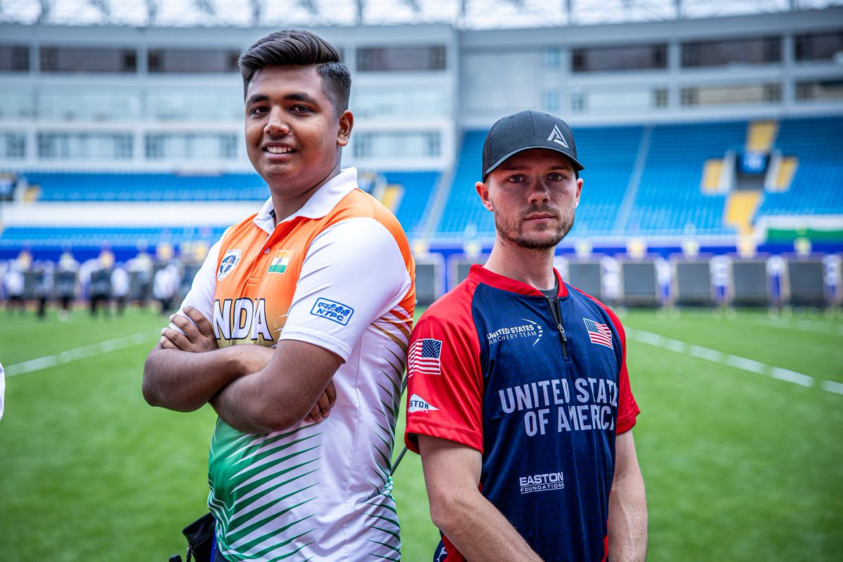 Priyansh, reigning World Youth Champion, will take on Nick Kappers of USA in Semis of Compound event in 1st stage of World Cup at Shanghai on Saturday. 📸 @worldarchery