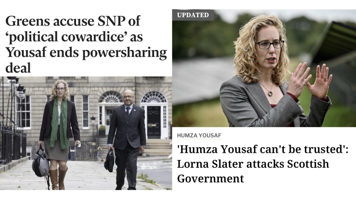 Some pals Patrick Harvie and Lorna Slater turned out to be…