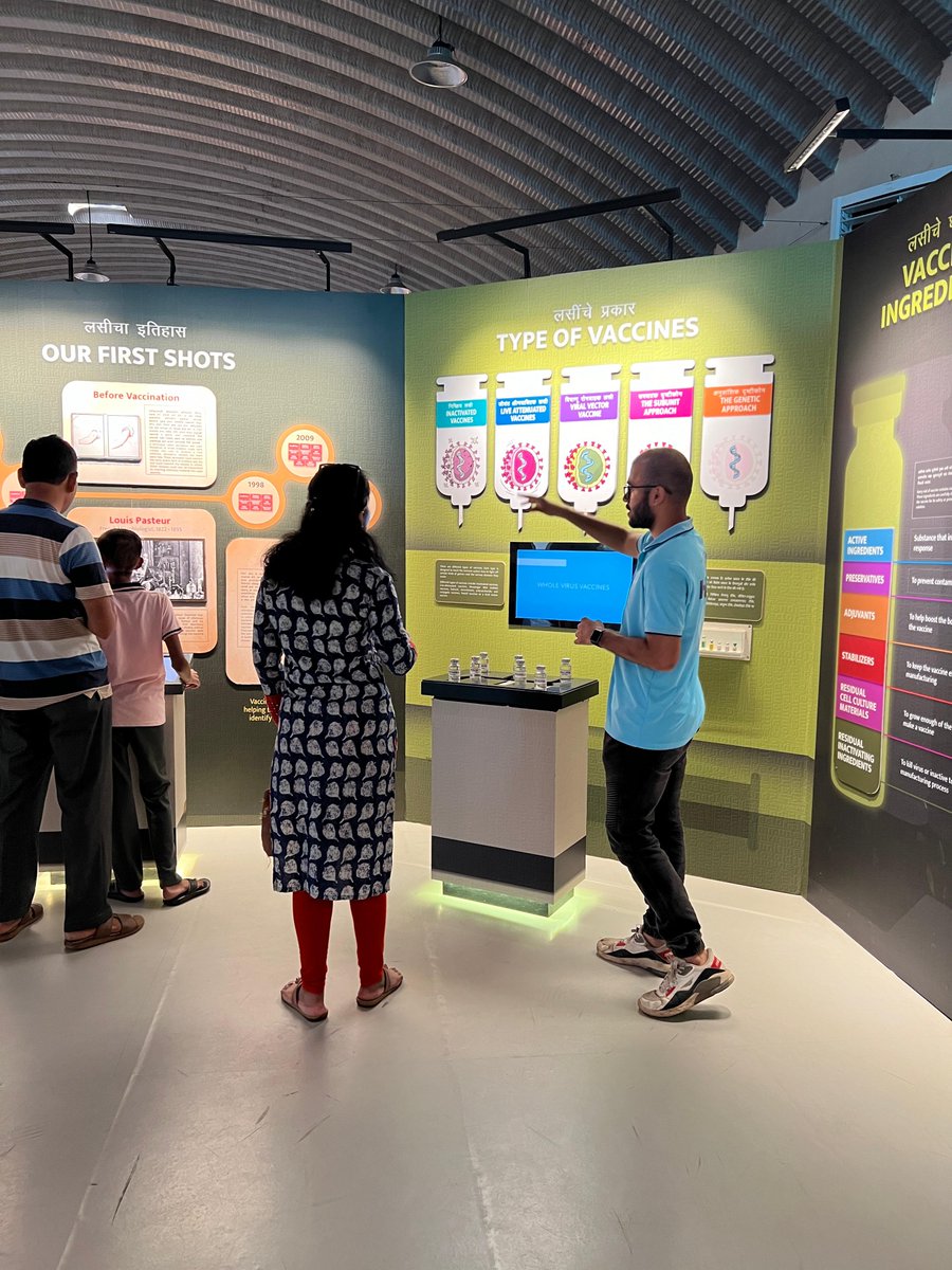 Vaccines: A Shot for a Healthier Future!

Visitors witnessing the power of vaccines at the #VaccinesInjectingHope Exhibition, at @NSCMumbai, a unit of @ncsmgoi, @MinOfCultureGoI, on April 17, 2024.

#IndiaUKTogether #vaccines #viruses #maharashtra #mumbai #exhibition #visitors