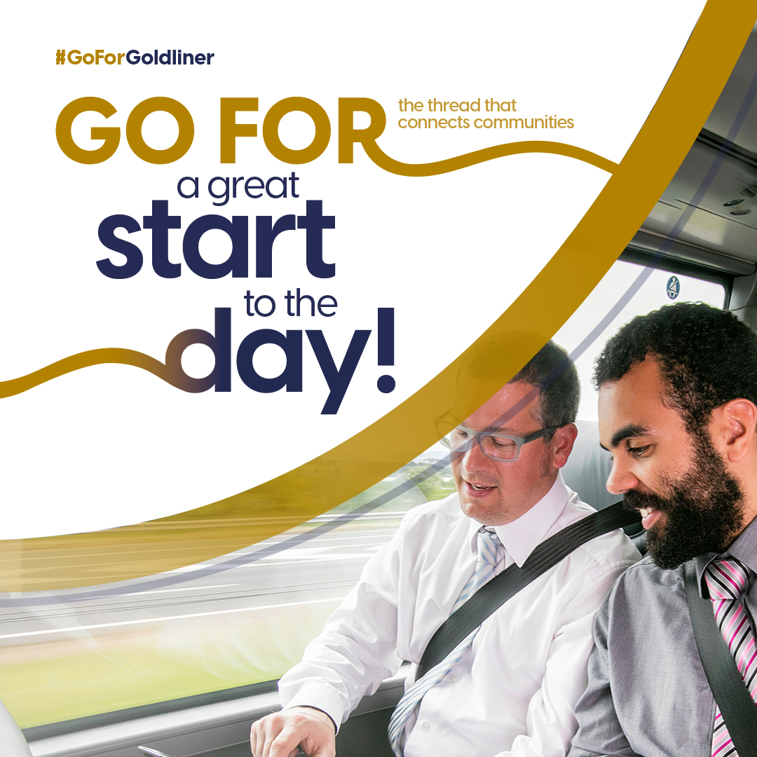 Go with Goldliner for an afternoon catch-up with your friends in Belfast, the daily commute to work or to get to class. It’s the golden thread that connects friends, families & communities right across N.I

Visit bit.ly/3TdFHkk to plan your next journey. #BetterConnected