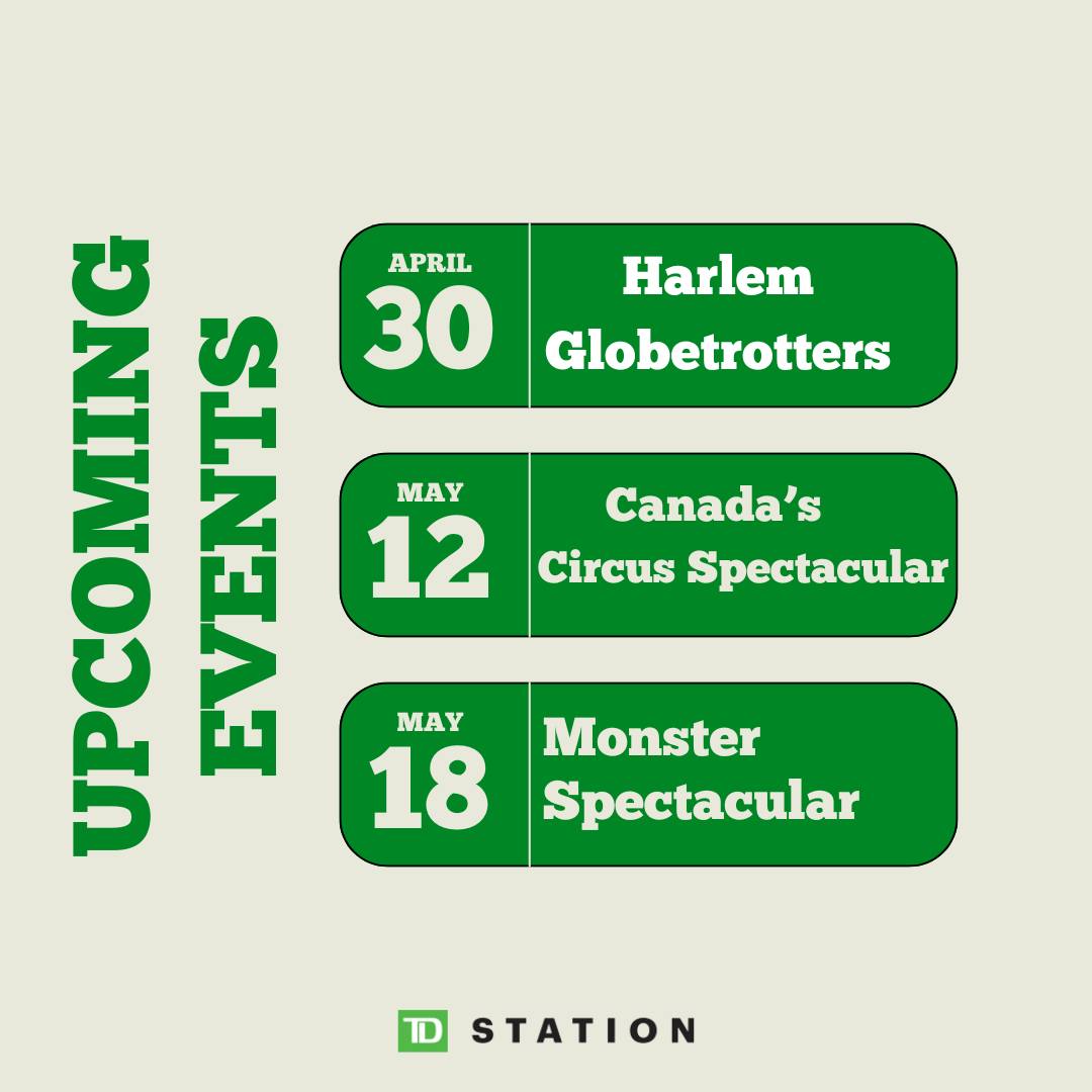 There are lots of great events coming up at TD Station ! Do you have your tickets yet? Find more information here: tickets.tdstation.com/Online/ #SJTownsByTheBay #ExploreNB #RSVPNB #ExploreCanada