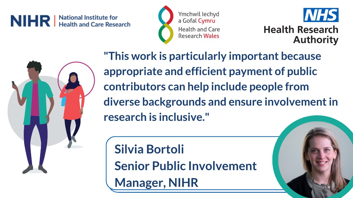 We know that navigating payments for public involvement can be complicated, so with @HRA_Latest & @ResearchWales, we’ve developed new guidance for public contributors on receiving payment, specifically looking at tax and employment status. Read it here: nihr.ac.uk/documents/paym…