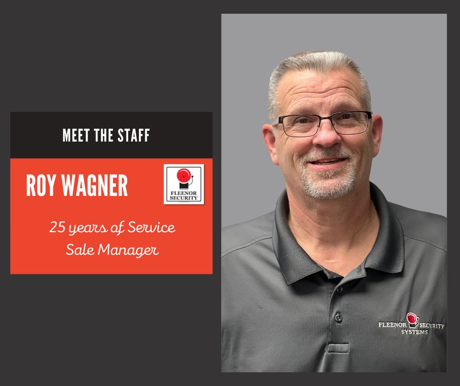 Meet Roy, part of our dedicated team of professionals who strive to provide excellent service. #FleenorSecurity  #customerservice