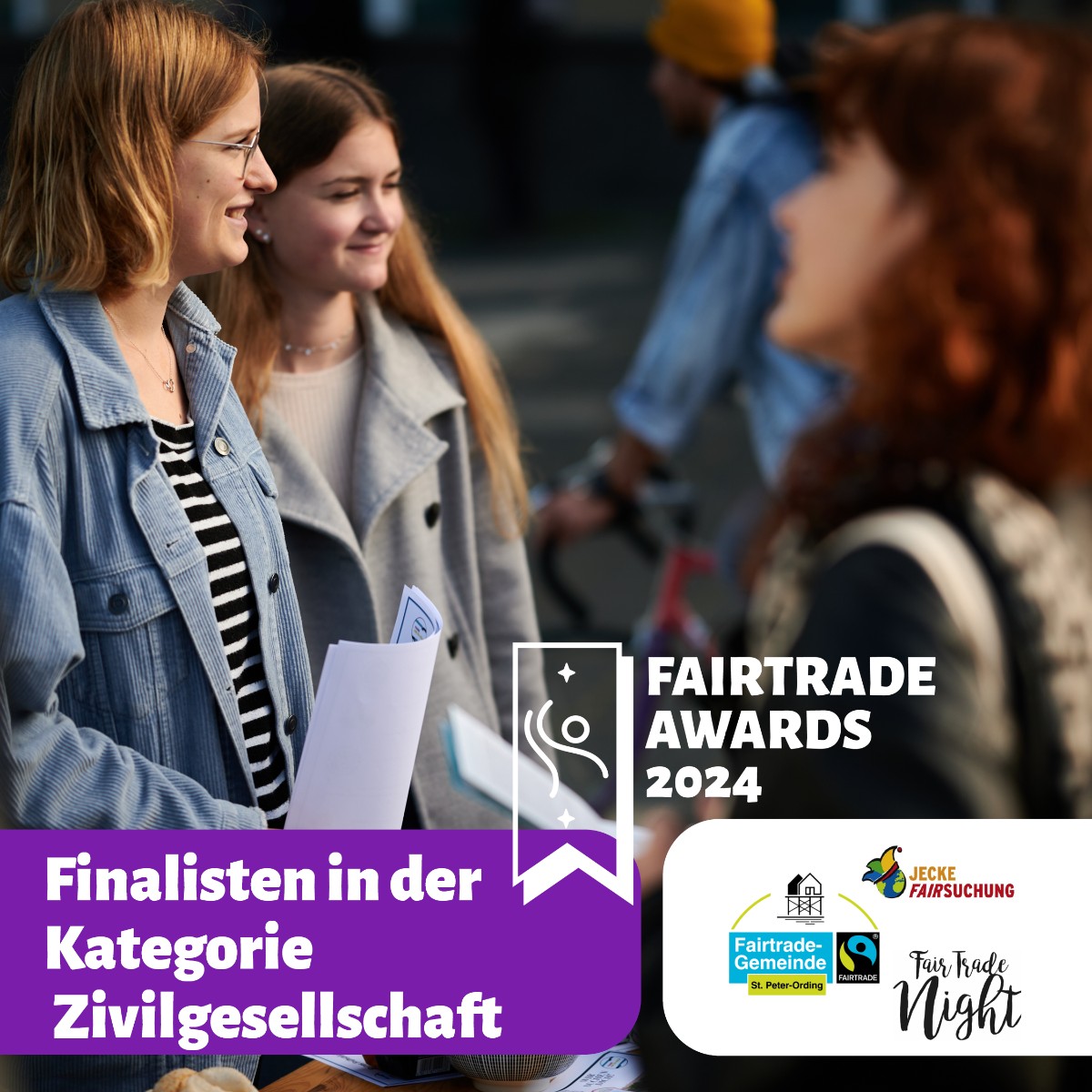 Es gibt in Deutschland über 850 #FairtradeTowns, mehr als 900 #FairtradeSchools und 45 #FairtradeUniversities und noch viele andere #Aktive. Alle konnten sich für die #FairtradeAwards2024 bewerben. Die Finalisten in Kategorie #Zivilgesellschaft: 
fairtr.de/las