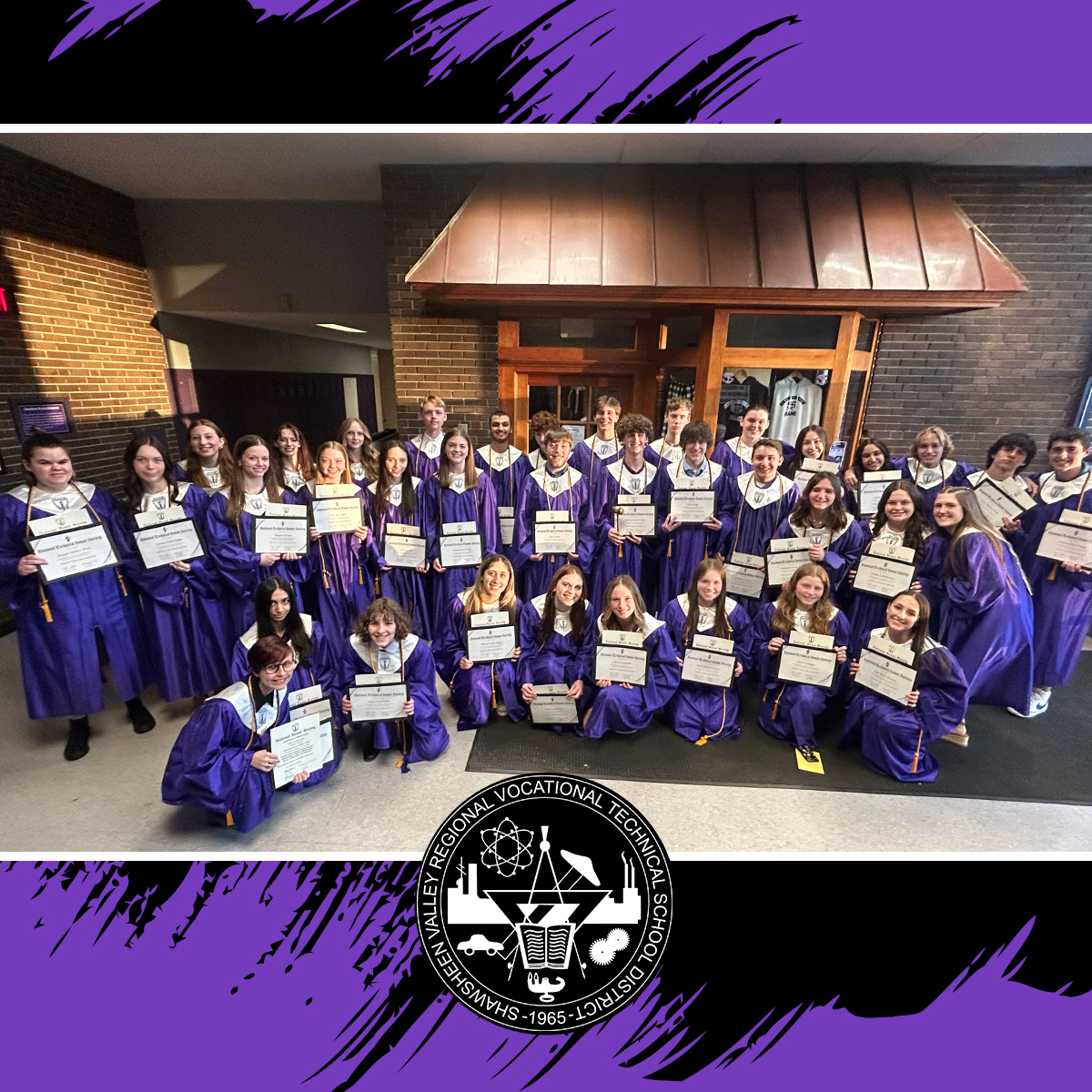 #ThrowbackThursday to NHS Induction Night! Members of #NHS are recognized for their commitment to scholarship, leadership, service, and character. Congratulations to these bright students! #WeAreShawsheen #NHSInduction #AcademicExcellence #Leadership #Service #Character