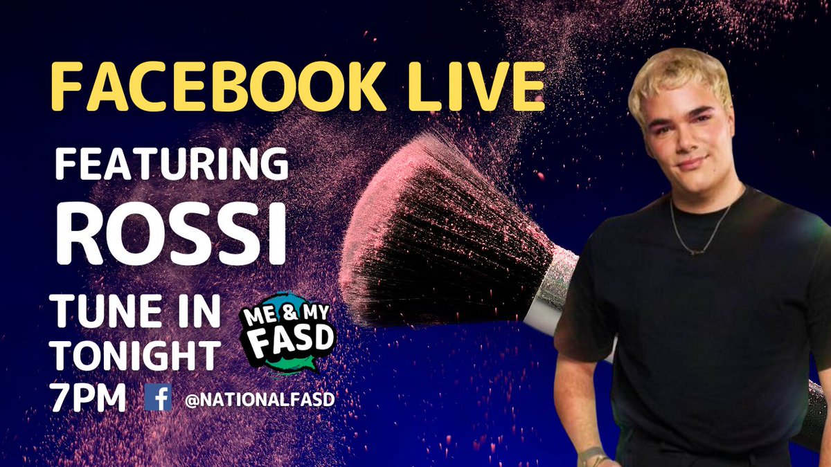Please share: Join us tonight 7pm for a Facebook Live with Rossi - sign up here for a reminder! Tell the kids! This one's for everyone 💄🌟 fb.me/e/h7kS4K2Li
#FASD #Hope #MUA #FindTheirBrilliance #MeAndMyFASD
@GlowUpBBC @bbcthree @Road2Fasd @NationalFASD