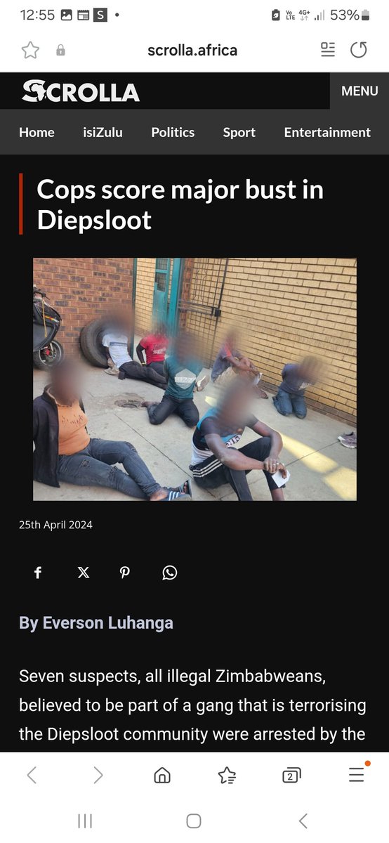 Zimbabweans gang arrested in South Africa 🇿🇦 that was terrorizing S.A community.

The narrative is S.A is #Xenophobic 

@AJEnglish @BBC @BBCAfrica @cnni @DailyInvestorSA @Action4SA @GaytonMcK @Our_DA @mailandguardian @IOL @City_Press @JacaNews  @SABreakingNews @Moneyweb @Radio702