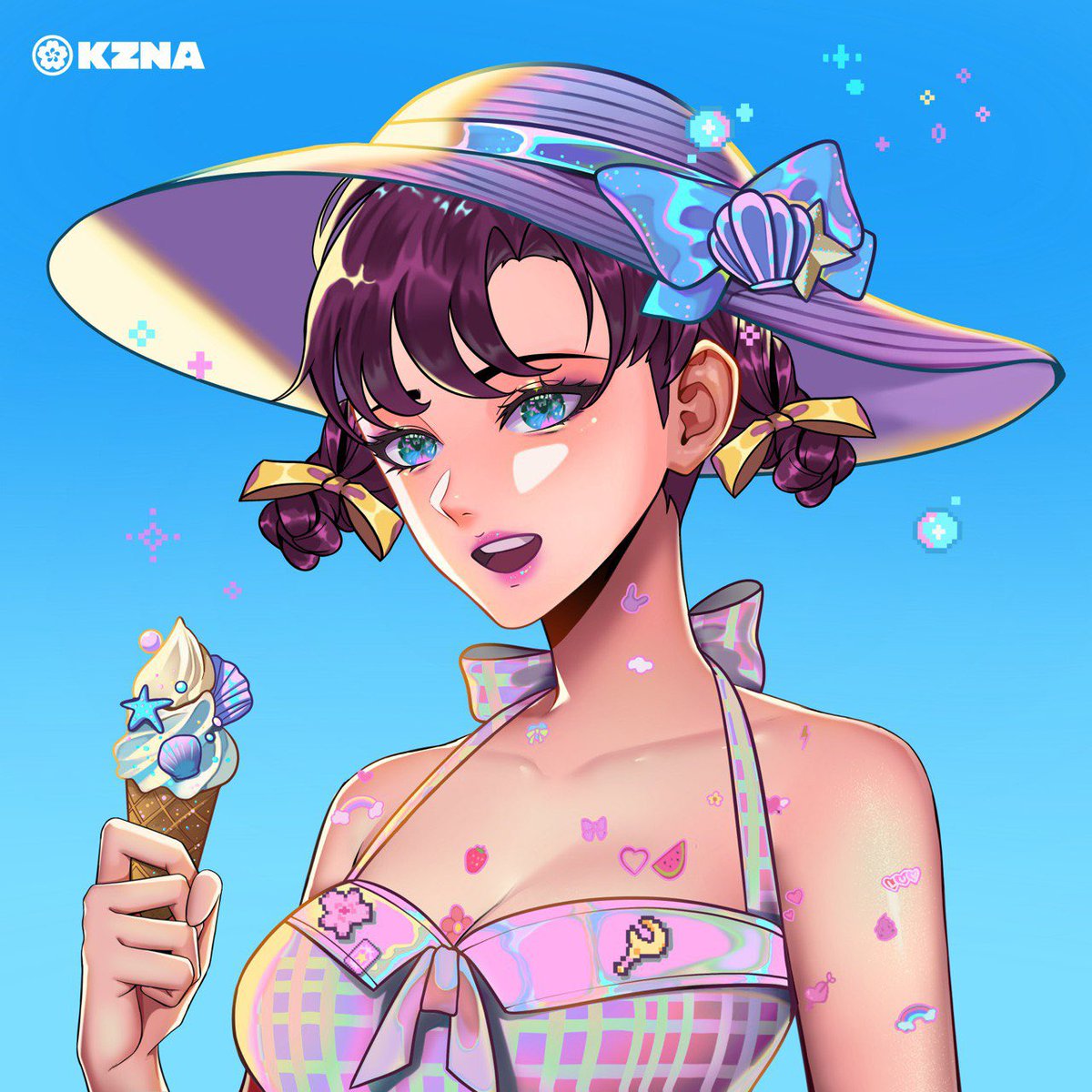 My favorite thing in web3 is to support the artists I love so I couldn’t pass on the opportunity to partner with <a href="/KZNA_NFT/">KZNA ⚔️</a> and give away 4 WL spots to the people who follow me! ☺️
How to participate👇

✅Follow <a href="/KZNA_NFT/">KZNA ⚔️</a> and <a href="/LostSnow_Rin/">Lost Snow (villain arc)</a> 
🔁Retweet and like this post
📢Tag 2