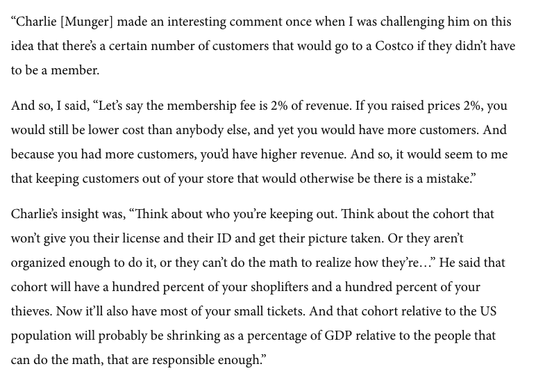 Chris Davis shares an interesting insight from Charlie Munger on why it's important to intentionally remove certain customers from your business: