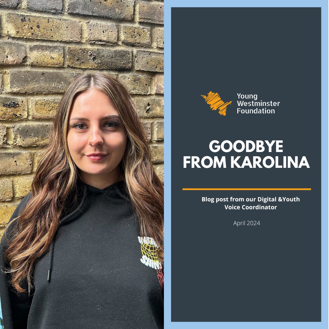 We're sadly saying goodbye to Karolina, our Digital & Youth Voice Coordinator. Read about Karolina's journey and experience to date in her final blog post 👉 ow.ly/5jGm50Rn3Kf