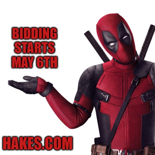 SOON! Bidding in Hake's May auction starts May 6th! It's absolutely jam-packed and all bids start at just $9.99! Mark your calendars! #collectibles #collector #auction