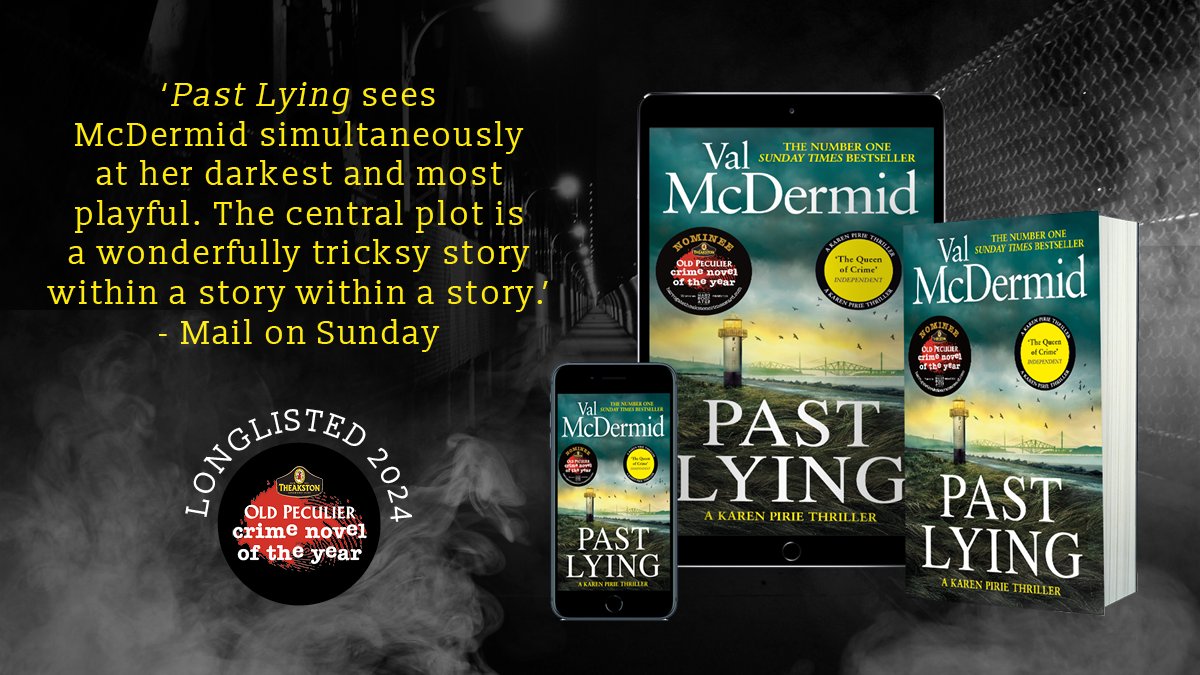 Next up is ‘Past Lying’ by @valmcdermid ! When an author’s manuscript becomes the key to an unsolved crime, can DCI Karen Pirie use it to uncover the truth? Find out more about the 📕 & vote now🗳️ bit.ly/TheakstonsAwar… #TheakstonsAwards @Theakston1827 @LittleBrownUK