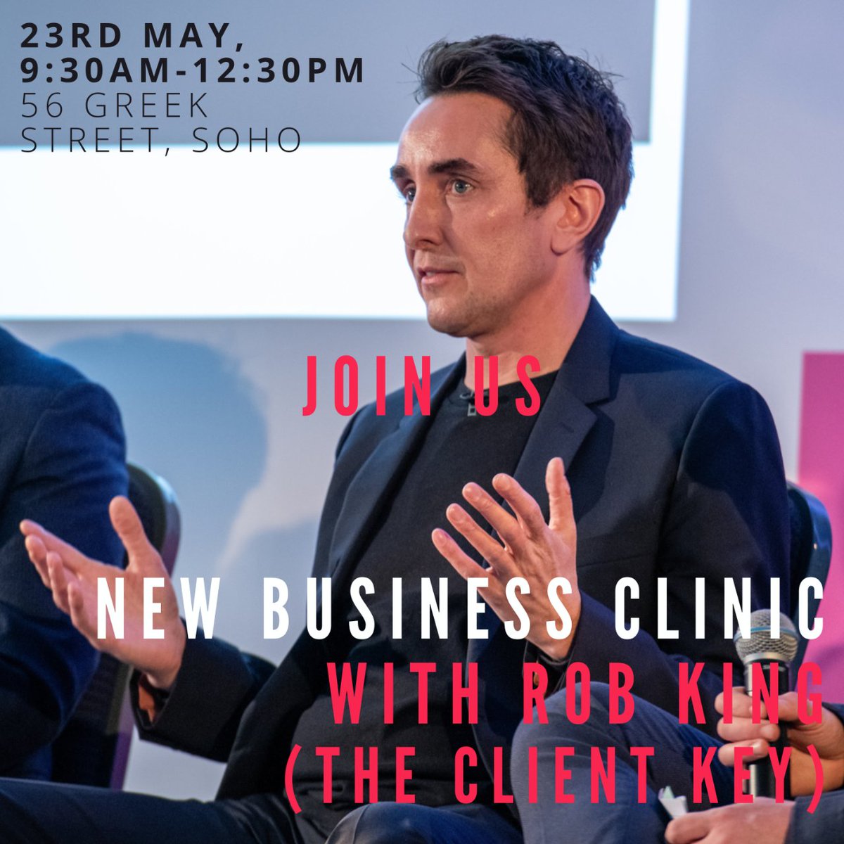 At our New Business Clinic on 23rd May, Rob King (The Client Key) will cover the landscape of agency sales, buyer behaviour & new technologies to help with growth. You'll solve your new biz challenges and learn how to better leverage your value! Book: cvent.me/MZ5Z4b