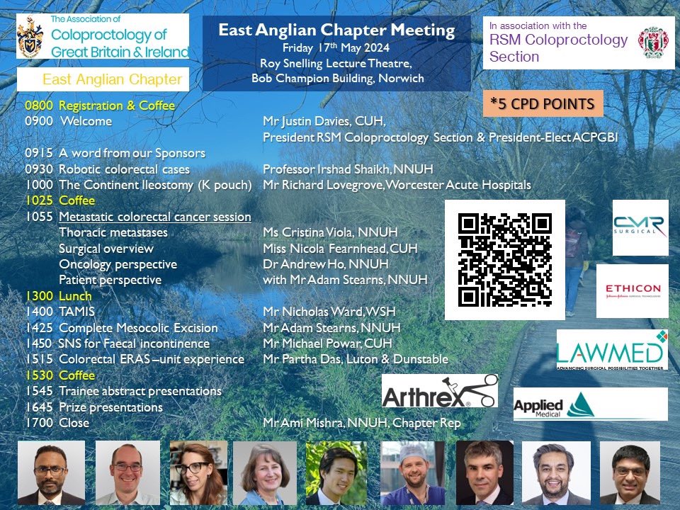 Not too late to register for the EA chapter meeting (5 CPD points), Norwich 17th May