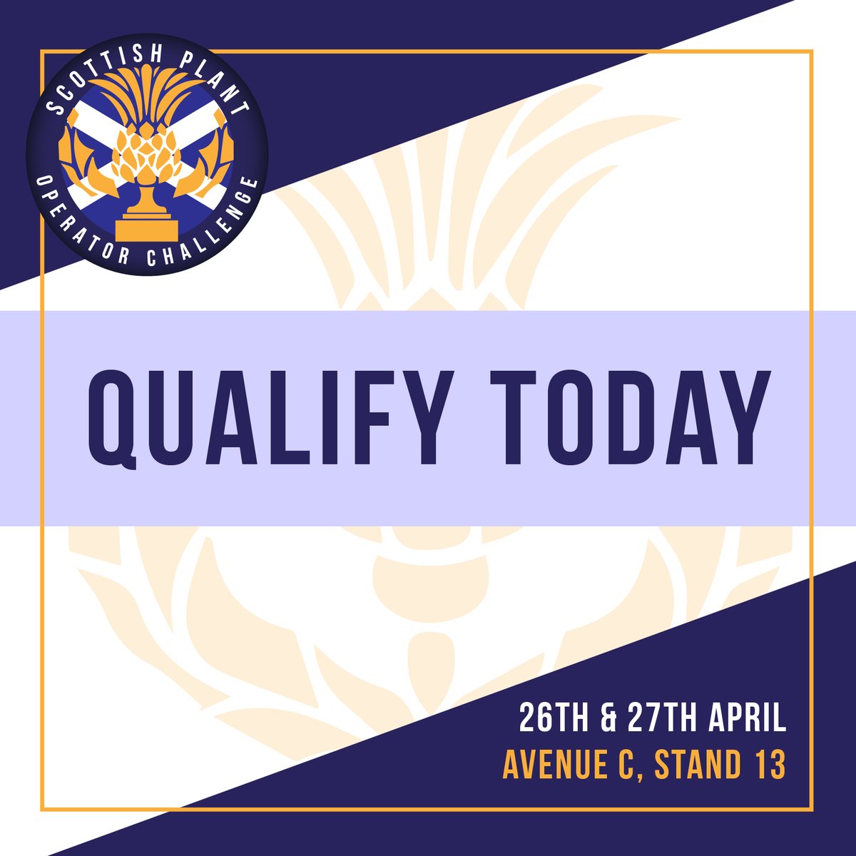 Today is your last chance to qualify for this year’s Scottish Plant Operator Challenge! We are here at @ScotPlantEvent! Come along to Avenue C Stand 13 to take part in the qualifier. Click here for more information: rb.gy/qfixmi #SPOC24