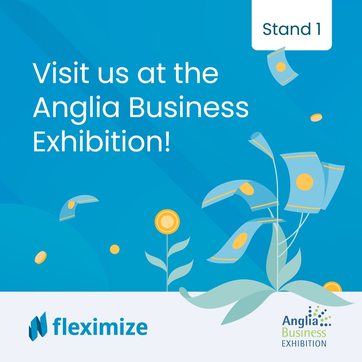 We're exhibiting at the @anglia_business Exhibition next month 🙌 🗓️ Wednesday 8th May ⏲️ 10am - 5pm 📍 @TrinityParkUK, Ipswich, IP3 8UH Come and visit our stand to see how we can help your business grow 🚀 @issba #businessnetworking #b2b