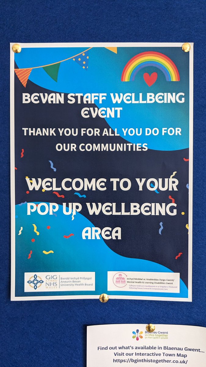 Ready to welcome staff to our #popuppopin #pupi event in Tredegar at the Bevan Health & Wellbeing Centre! Our award winning team offer refreshments, creative activities and a space to relax as a team! @AneurinBevanUHB @M33CMK @WahwnC @ABUHB_OD