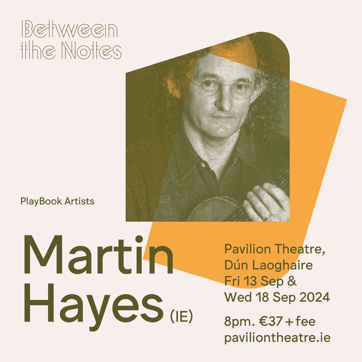 📢 JUST ANNOUNCED: Martin Hayes #BetweenTheNotes Known for his solo work, The Gloaming, & collaborations with the late, great Dennis Cahill, Hayes is one of the most influential musicians in the world of Irish Music. 13 & 18 Sep On Sale Tomorrow @ 10am tinyurl.com/HayesBTN