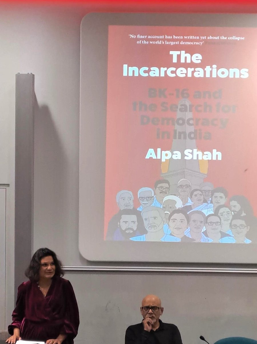 Wonderful event for 📚#TheIncarcerations hosted @SOAS_SAI w the fab @PoMoGandhi @FeministOnMarx @JensLerche. 🙏
Full circle back to when Anand Teltumbde was with us in 2017👇. Who would have known then that one of us would have been incarcerated in the crazy BK case in India?