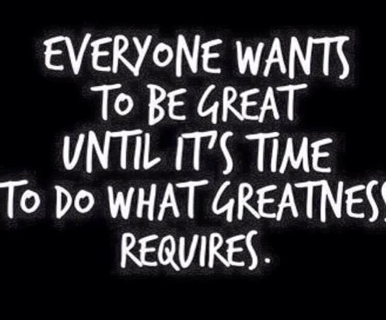 Get out of your comfort zone and BE GREAT!!