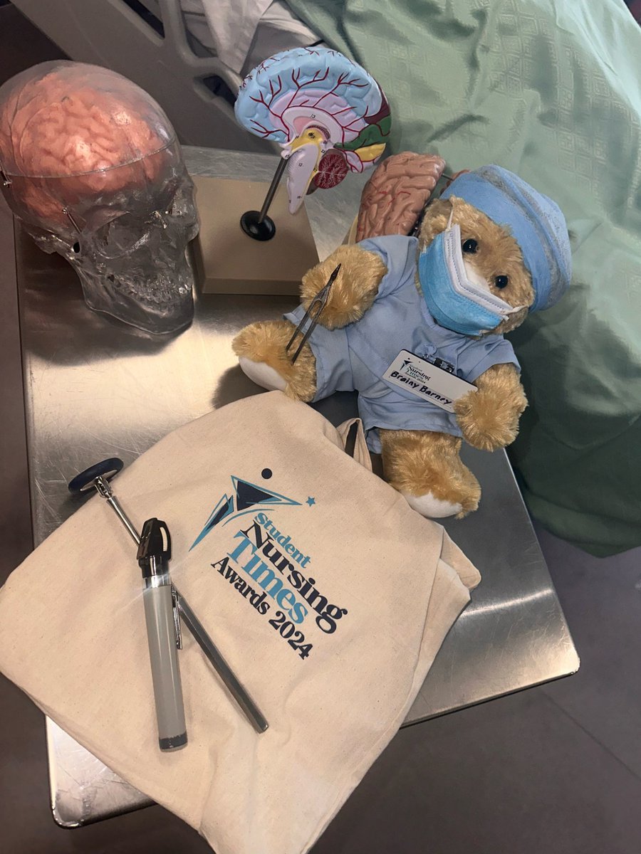 Good luck to our Advanced Practice Nurses going to the Student Nursing Times Awards tomorrow! Brainy Barney, has been getting up close and personal with the brains of our Trust and updating his knowledge of Neuroscience. #SNTABear @NursingTimes @LJMU