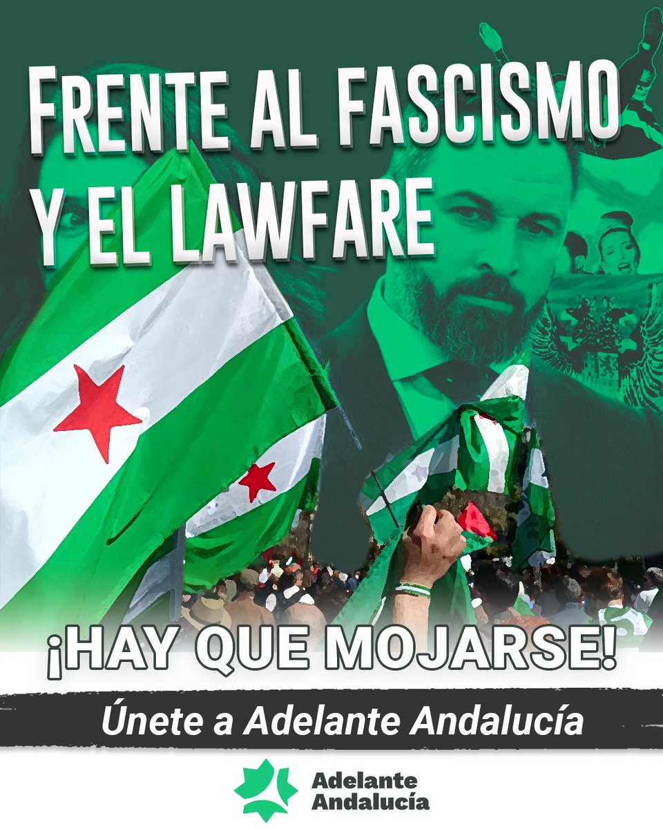 Frente a la turba ultra, los jueces fachas y el poder represivo del Estado, ¡es hora de pasar a la ofensiva! ✊ ¡Únete a Adelante Andalucía! ➡️ inscribete.adelanteandalucia.org