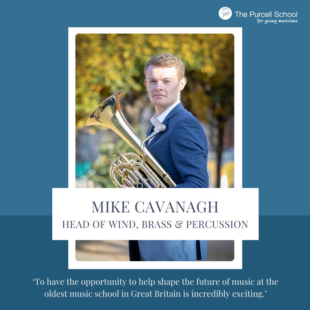 We are delighted to announce that Mike Cavanagh has been appointed as the new Head of Wind, Brass and Percussion at The Purcell School, starting in September 2024. Read more here tinyurl.com/4whuebrp @MikeCav94