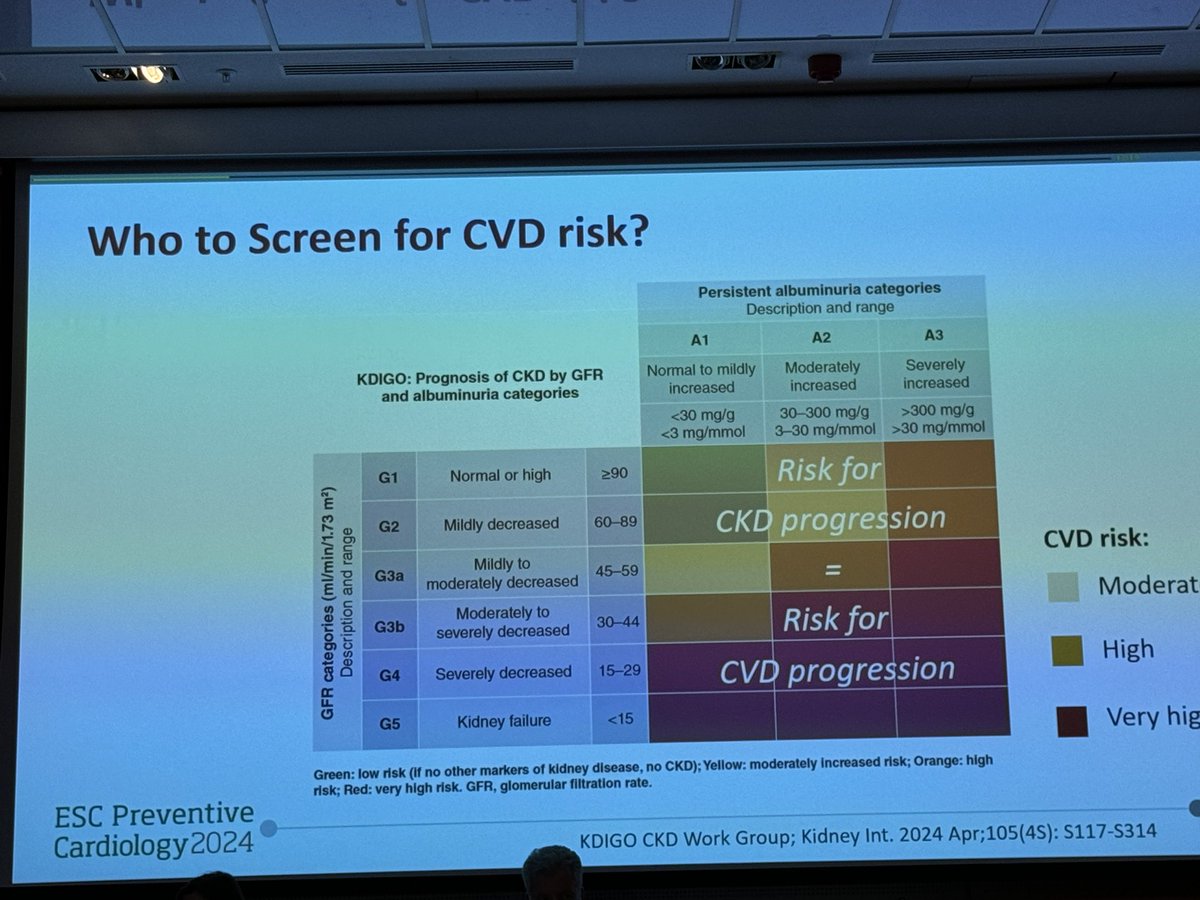 How to screen for CVD and classify CKD … G and A #ESCPrev2024