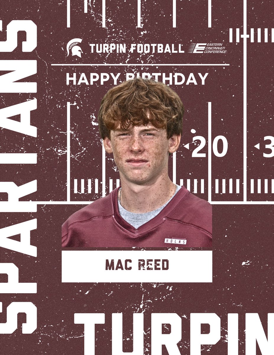 Please join us in wishing Mac Reed a happy birthday!!!

#TurpinSpartans | #TheBrotherhood