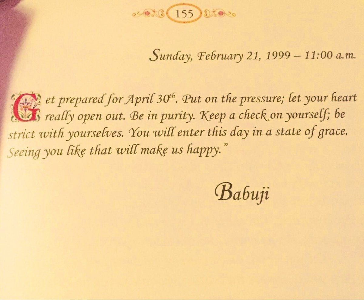 Babuji's whisper for April30th