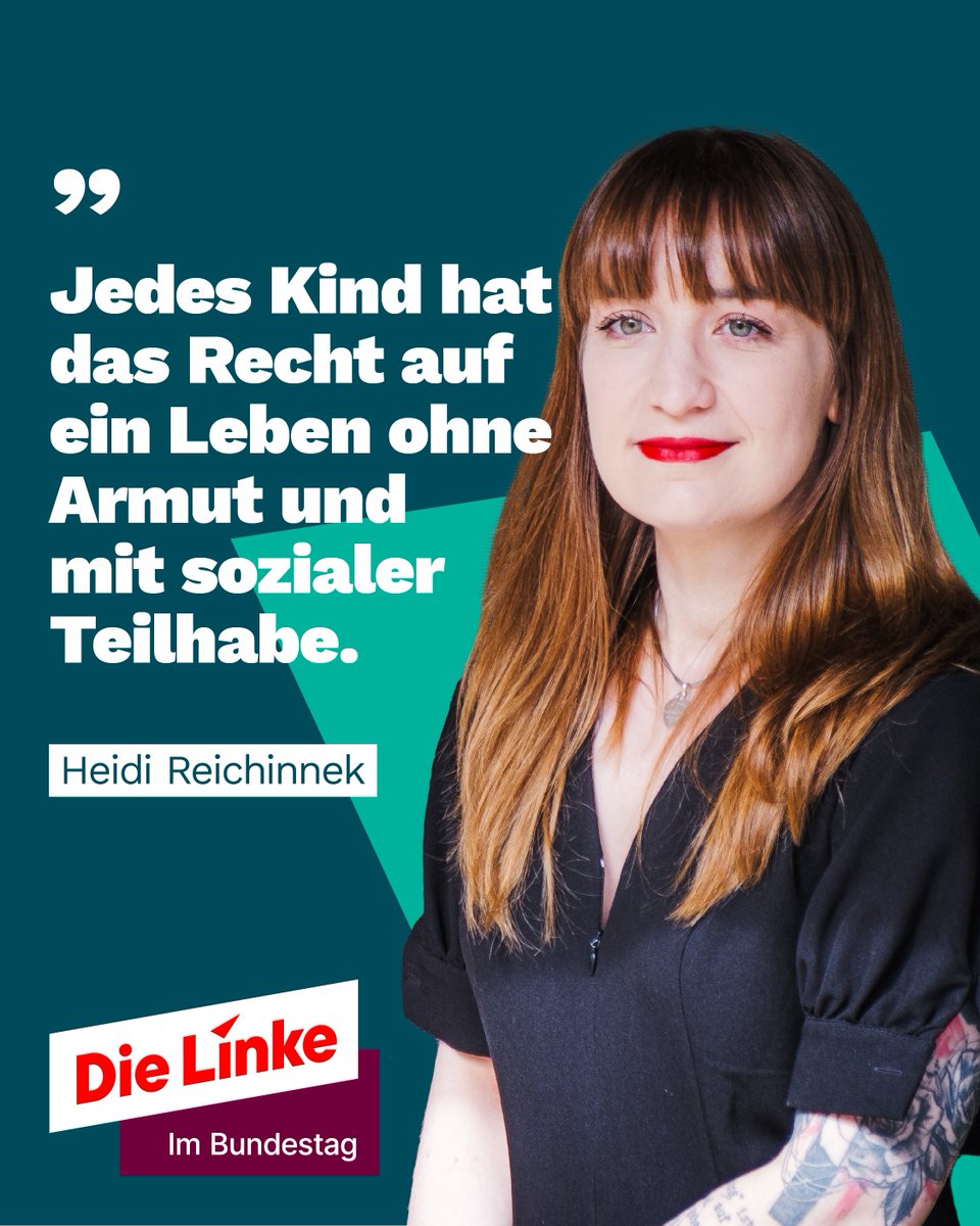 .@HeidiReichinnek: „Der #Finanzminister soll sich endlich für eine echte #Kindergrundsicherung einsetzen, die sich an den Bedürfnissen von Kindern und Jugendlichen orientiert. Denn genau das wurde im Koalitionsvertrag versprochen. Stattdessen betreibt er hier Parteipolitik auf…