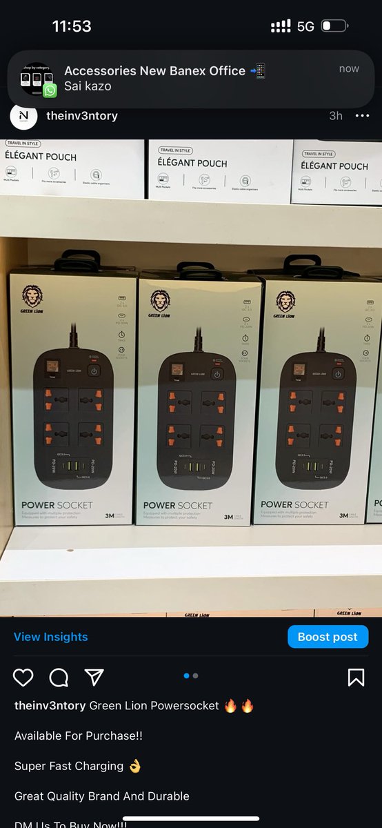 Green Lion Powersocket 🔥🔥

Available For Purchase!!

Super Fast Charging 👌

Great Quality Brand And Durable 

DM Us To Buy Now!!!
.
.
.
#phonestore #abujavendor #powersocket #phoneshop