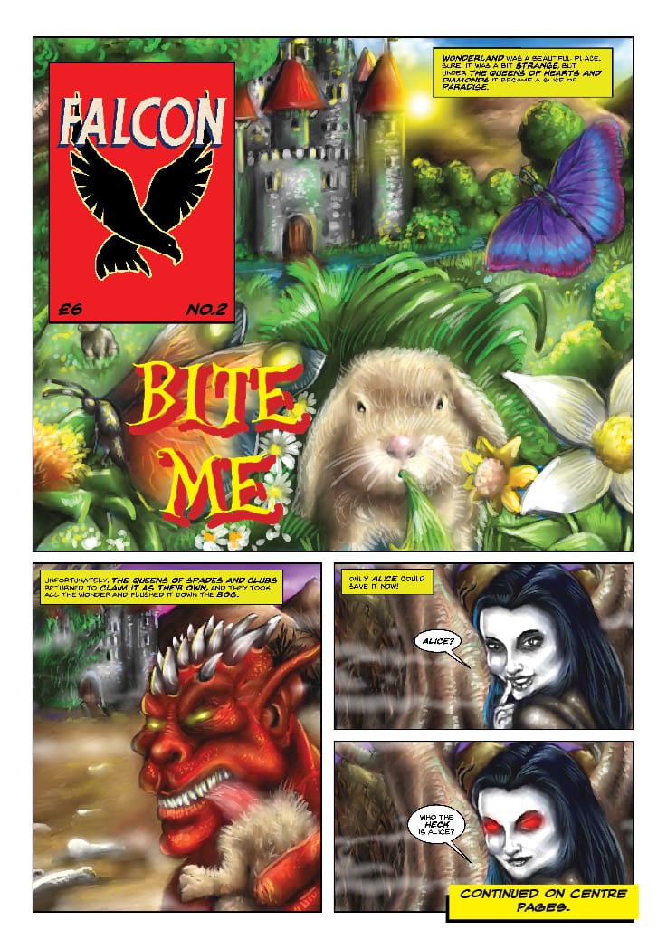 FALCON issue 2 cover reveal.

BITE ME by Alan Holloway and Ed Doyle