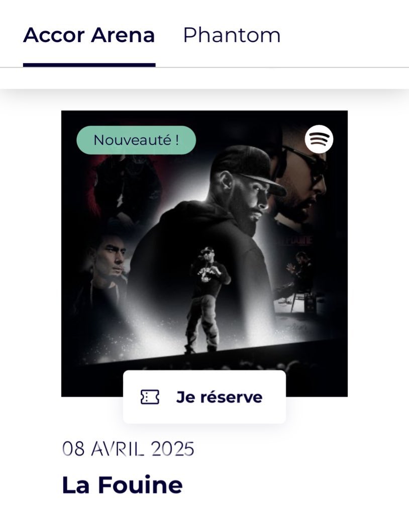 RapFrActus's tweet photo. 🚨LA FOUINE SERA EN CONCERT À BERCY LE 8 AVRIL 2025 🏟️!

Ça va être historique 🔥 https://t.co/iTu1NFOwp8