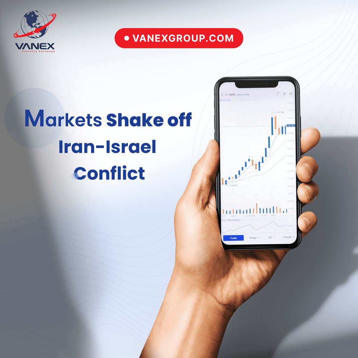 VanexGroup's tweet photo. Markets Shake off Iran-Israel Conflict

📊💱 Get the best deals on currency exchange! Stay updated on today's rates, save money, and avoid fees. #CurrencyExchange #FinanceTips 💸✈️ 
https://t.co/PstCcXrQs8 https://t.co/UTgKMkpld4